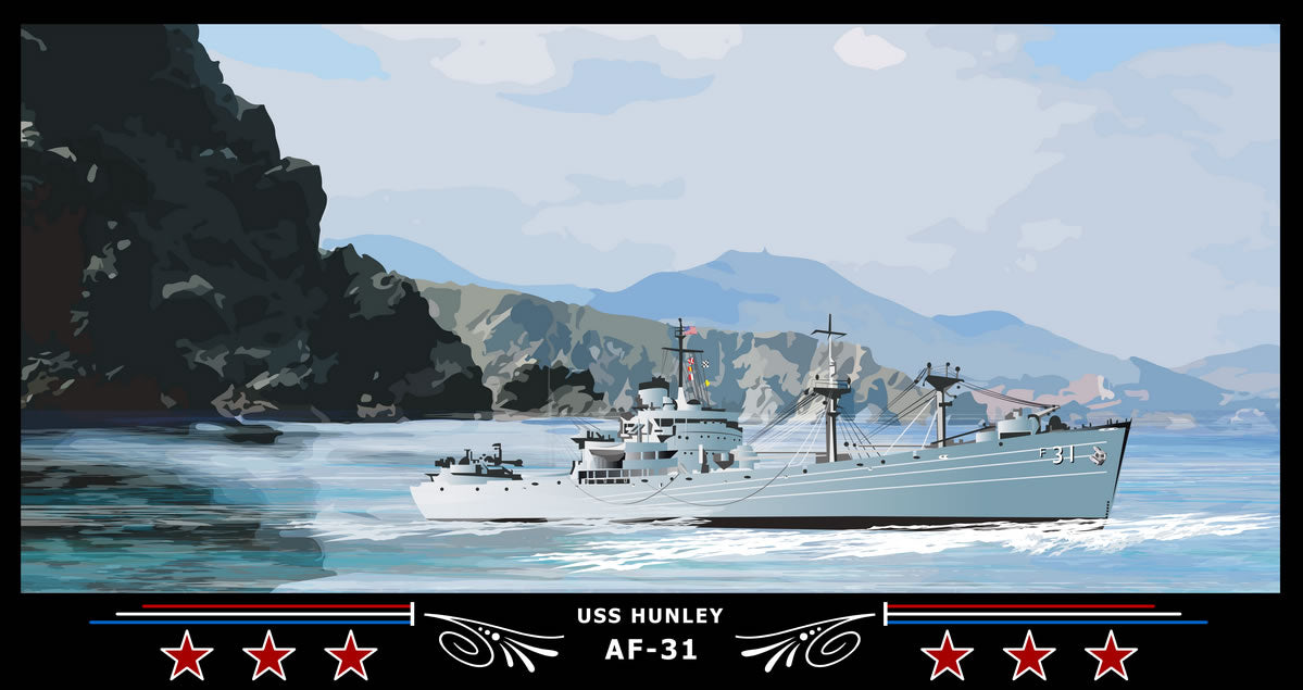 USS Hunley AF-31 Art Print