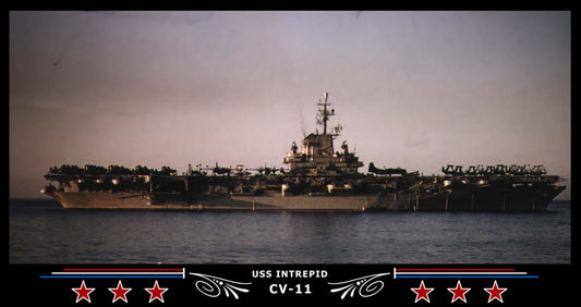 USS Intrepid CV-11 Art Print