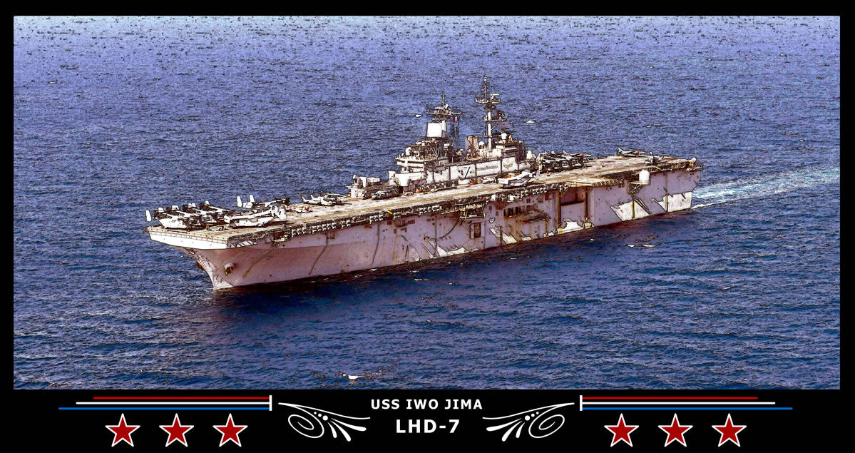 USS Iwo Jima LHD-7 Art Print