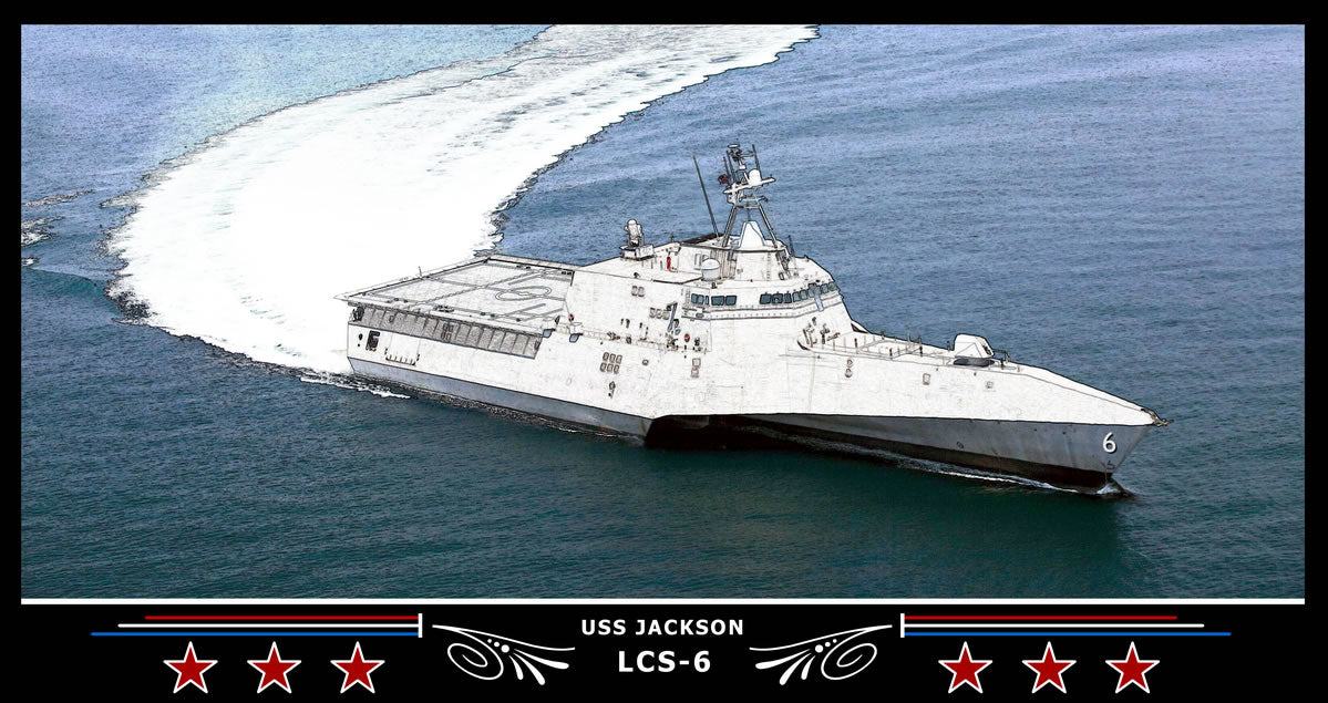 USS Jackson LCS-6 Art Print