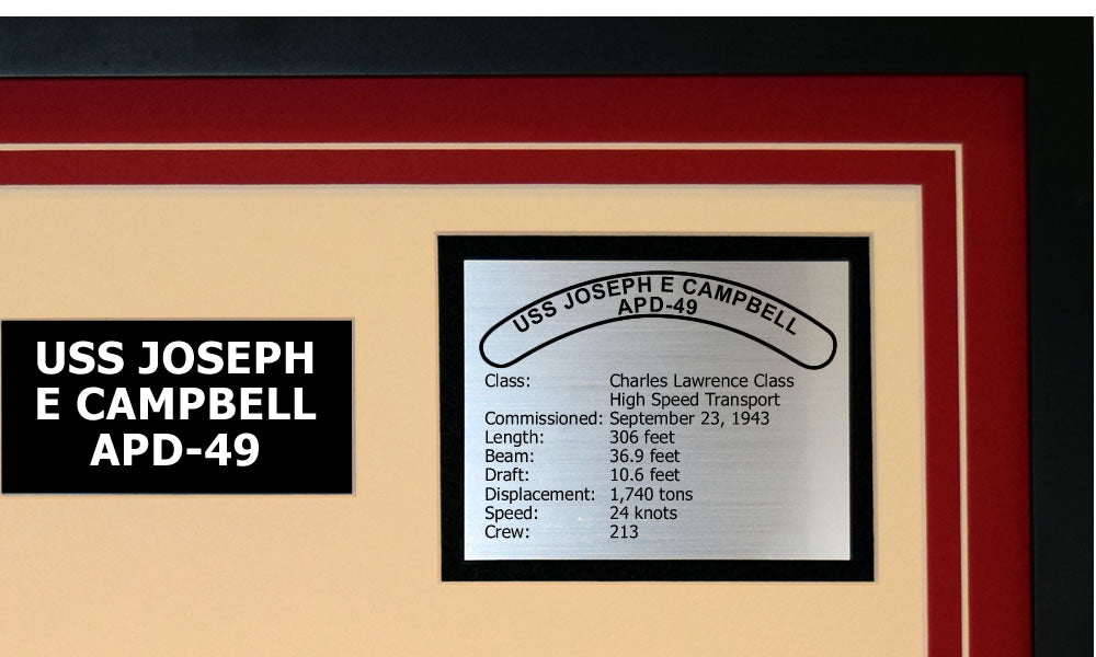 USS JOSEPH E CAMPBELL APD-49 Detailed Image B