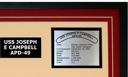 USS JOSEPH E CAMPBELL APD-49 Detailed Image B