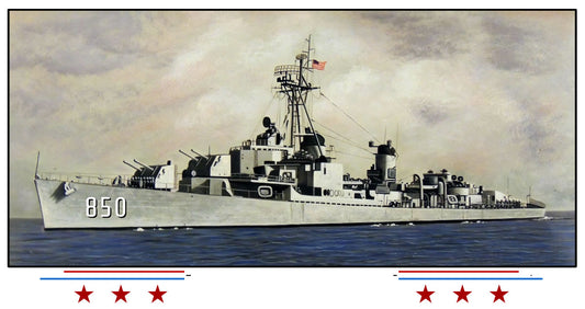 USS Joseph P Kennedy Jr DD-850 Art Print