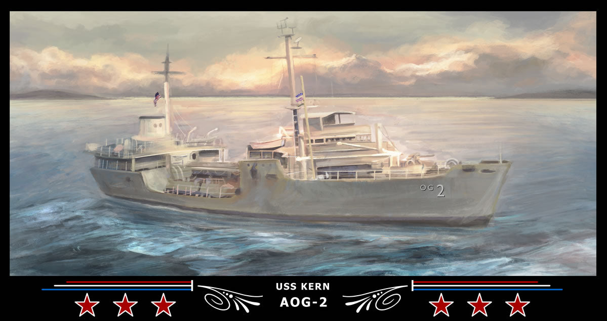 USS Kern AOG-2 Art Print