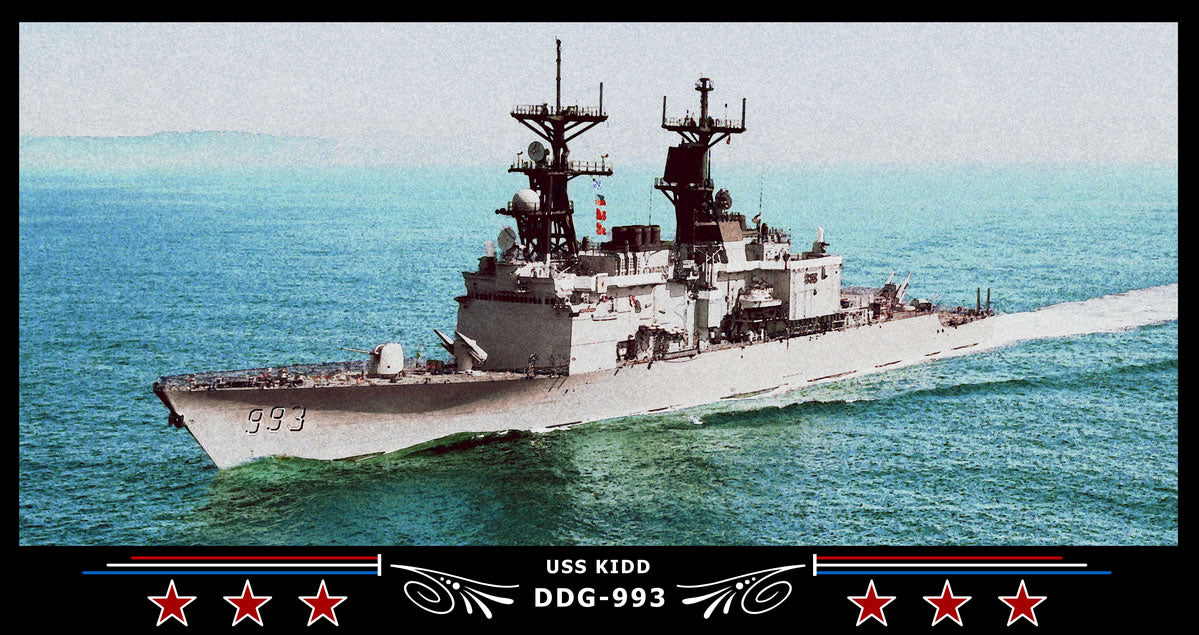 USS Kidd DDG-993 Art Print