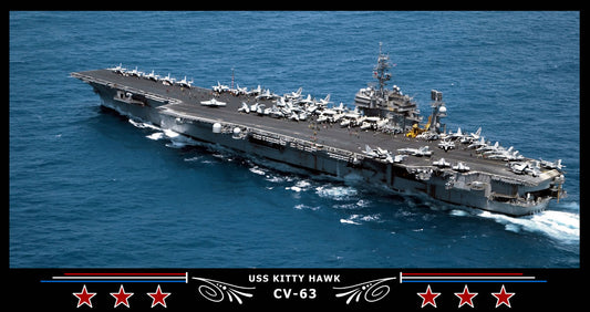 USS Kitty Hawk CV-63 Art Print