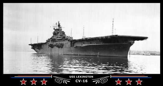 USS Lexington CV-16 Art Print
