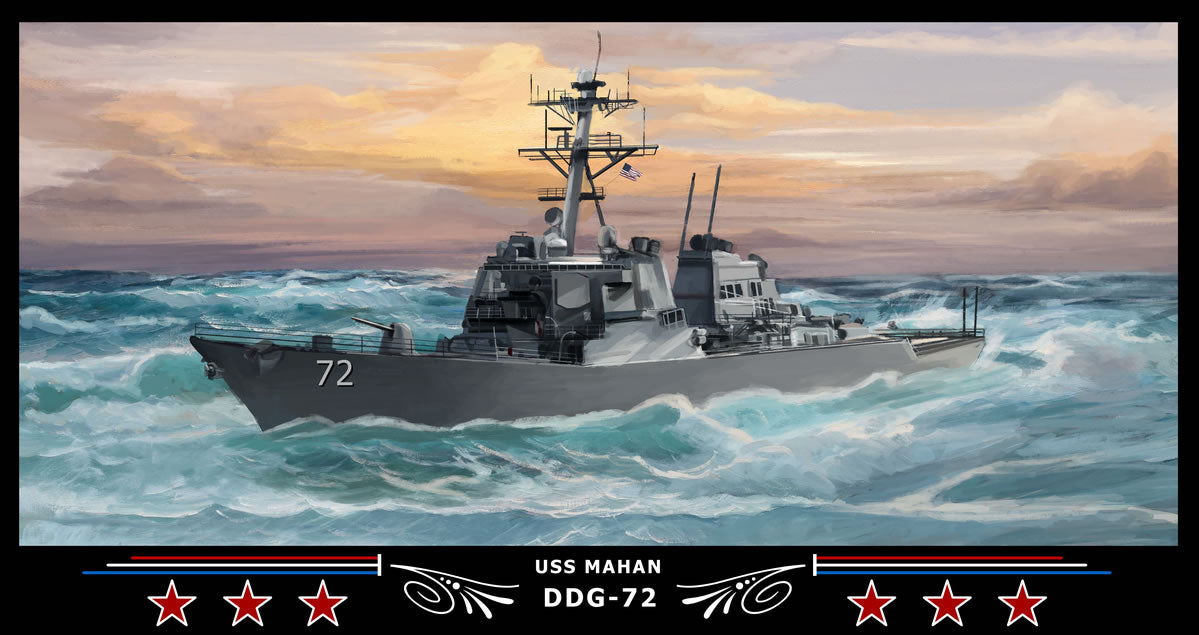USS Mahan DDG-72 Art Print