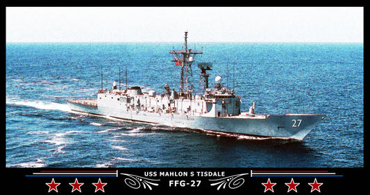 USS Mahlon S Tisdale FFG-27 Art Print