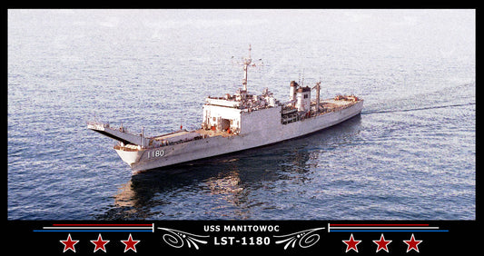 USS Manitowoc LST-1180 Art Print