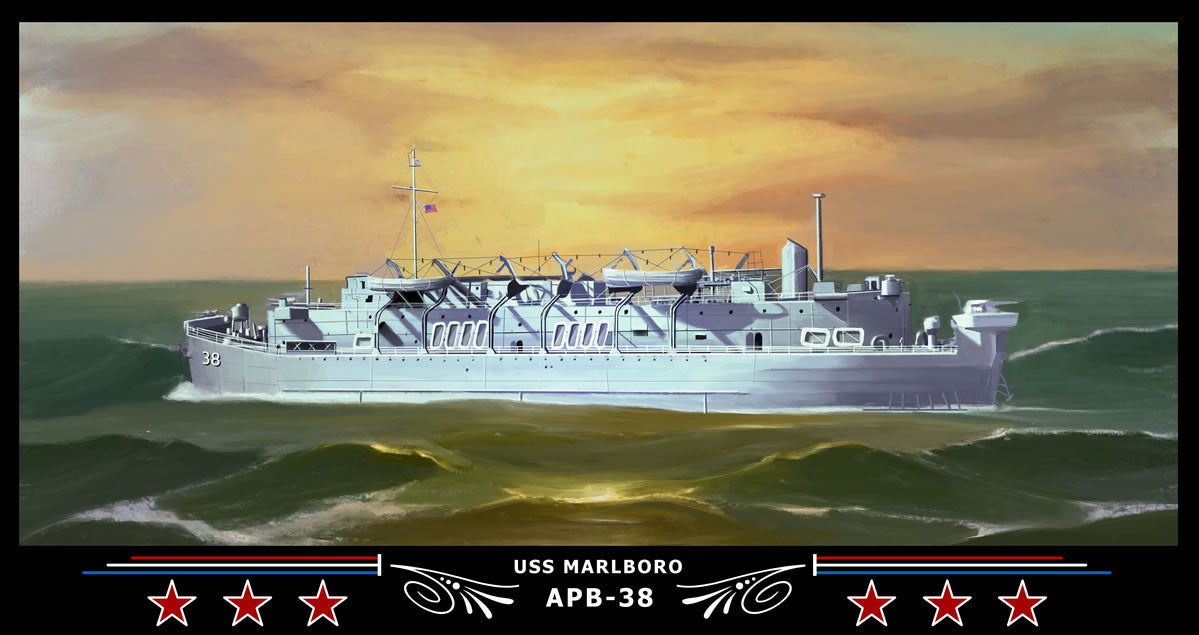USS Marlboro APB-38 Art Print