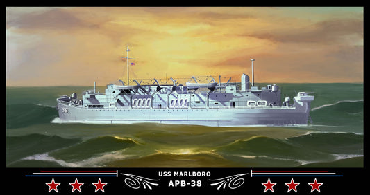 USS Marlboro APB-38 Art Print
