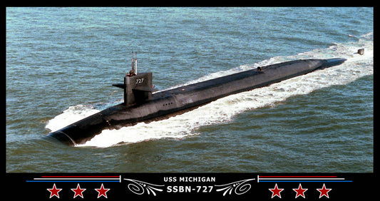 USS Michigan SSBN-727 Art Print