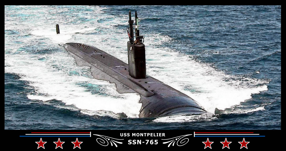 USS Montpelier SSN-765 Art Print