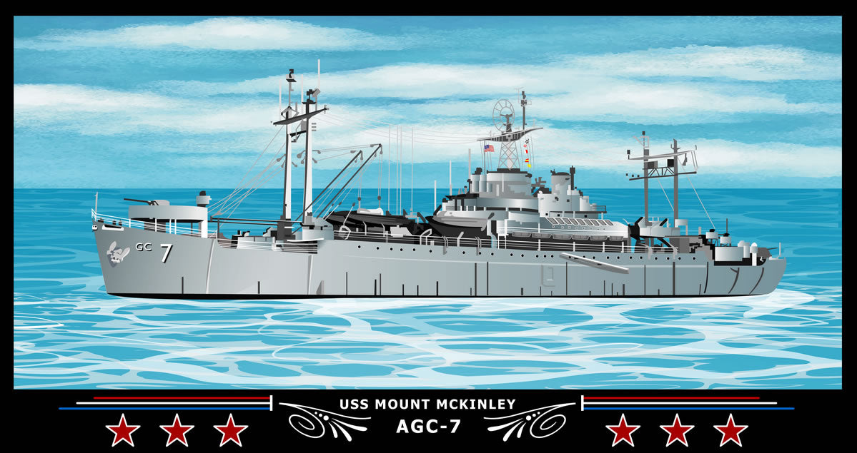 USS Mount Mckinley AGC-7 Art Print