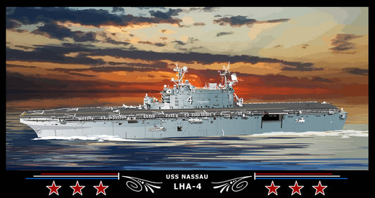 USS Nassau LHA-4 Art Print