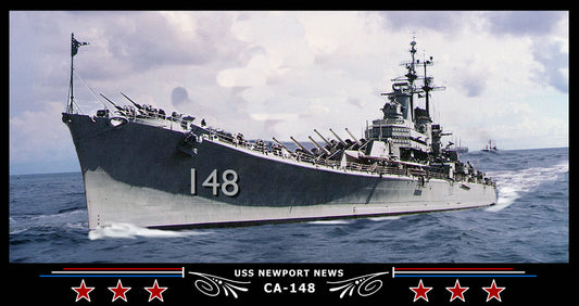 USS Newport News CA-148 Art Print