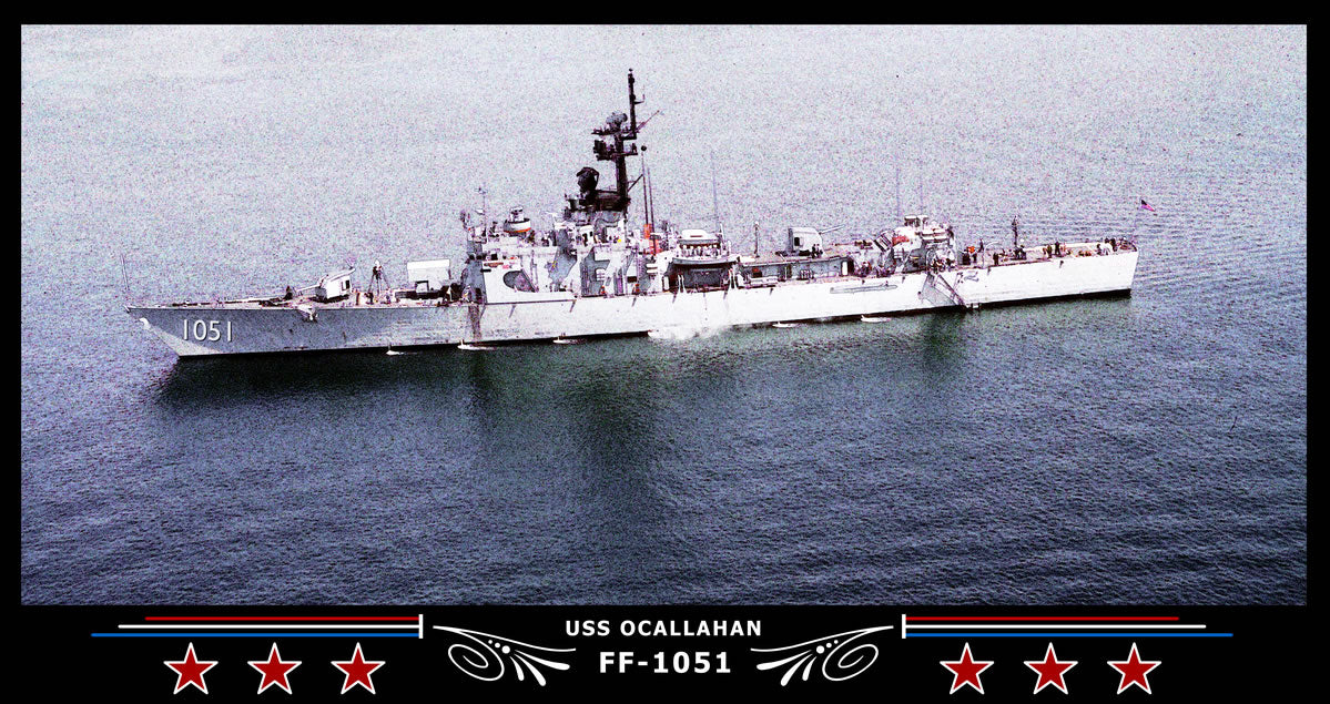 USS Ocallahan FF-1051 Art Print