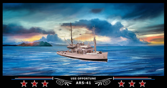 USS Opportune ARS-41 Art Print