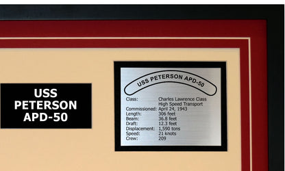 USS PETERSON APD-50 Detailed Image B