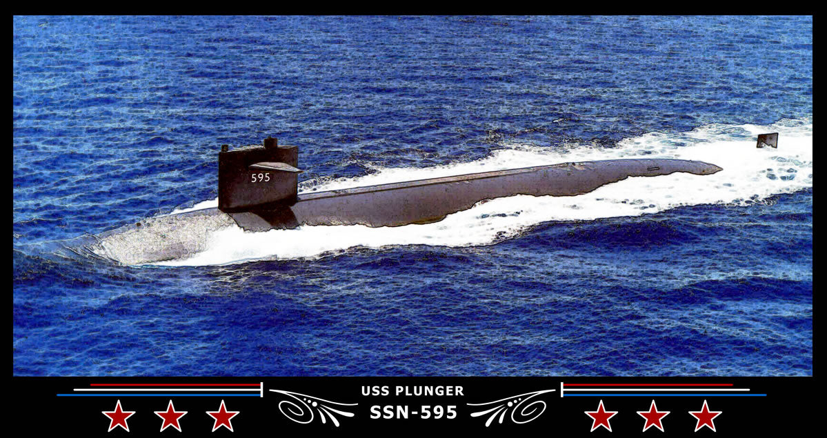USS Plunger SSN-595 Art Print
