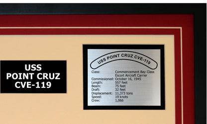 USS POINT CRUZ CVE-119 Detailed Image B