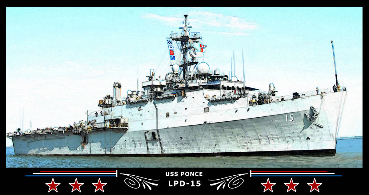 USS Ponce LPD-15 Art Print