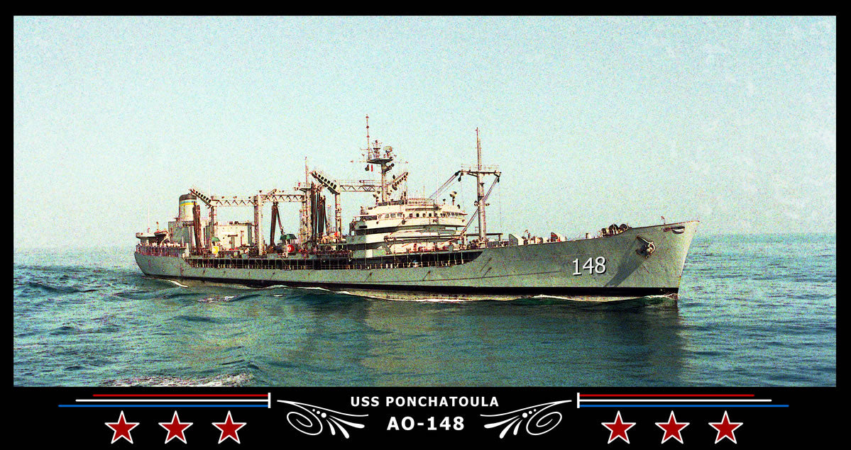 USS Ponchatoula AO-148 Art Print