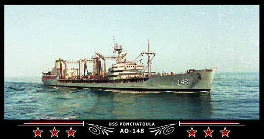 USS Ponchatoula AO-148 Art Print