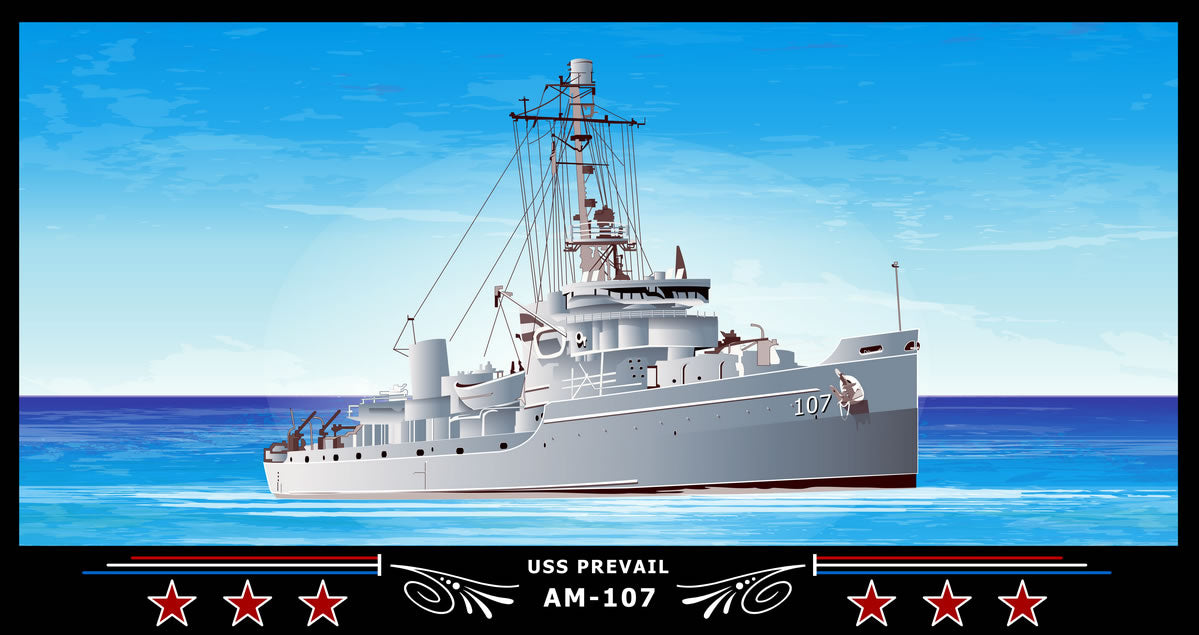 USS Prevail AM-107 Art Print