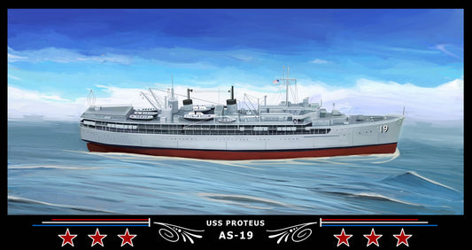 USS Proteus AS-19 Art Print