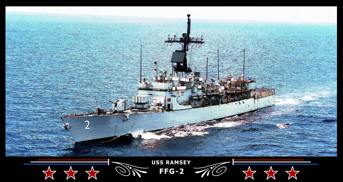 USS Ramsey FFG-2 Art Print