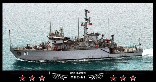 USS Raven MHC-61 Art Print
