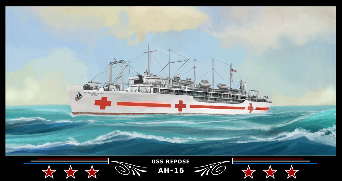 USS Repose AH-16 Art Print