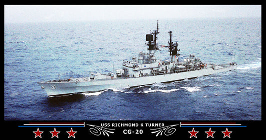 USS Richmond K Turner CG-20 Art Print