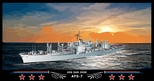 USS San Jose AFS-7 Art Print