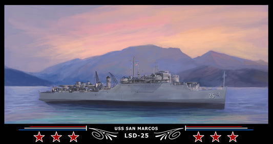USS San Marcos LSD-25 Art Print