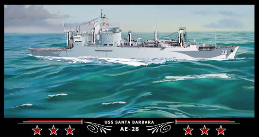 USS Santa Barbara AE-28 Art Print