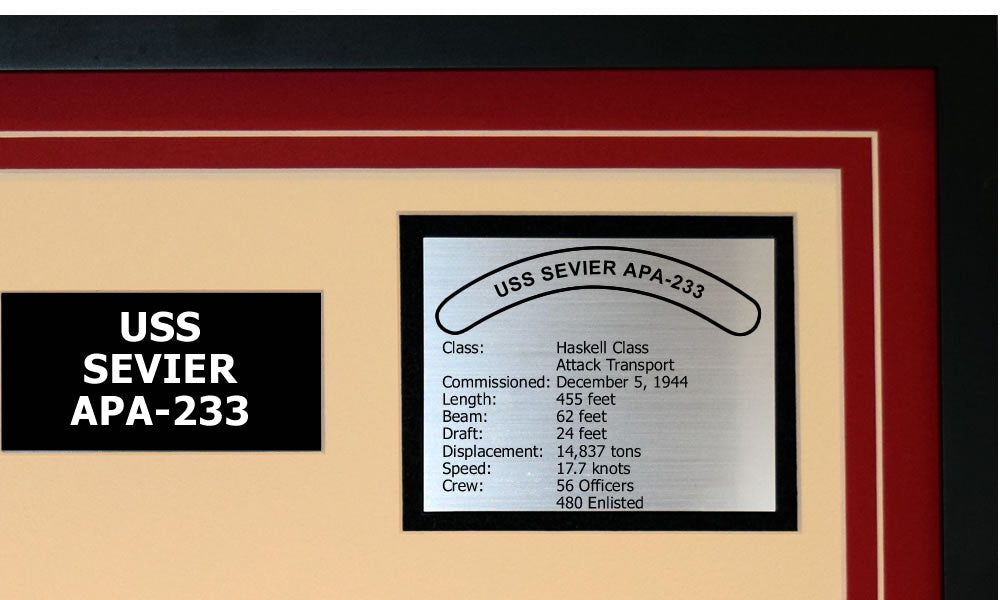 USS SEVIER APA-233 Detailed Image B