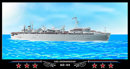 USS Shenandoah AD-44 Art Print
