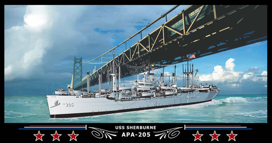 USS Sherburne APA-205 Art Print