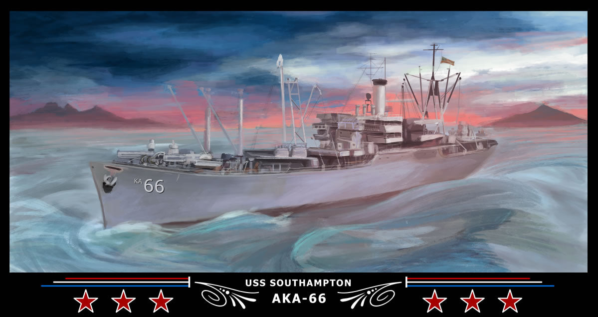 USS Southampton AKA-66 Art Print