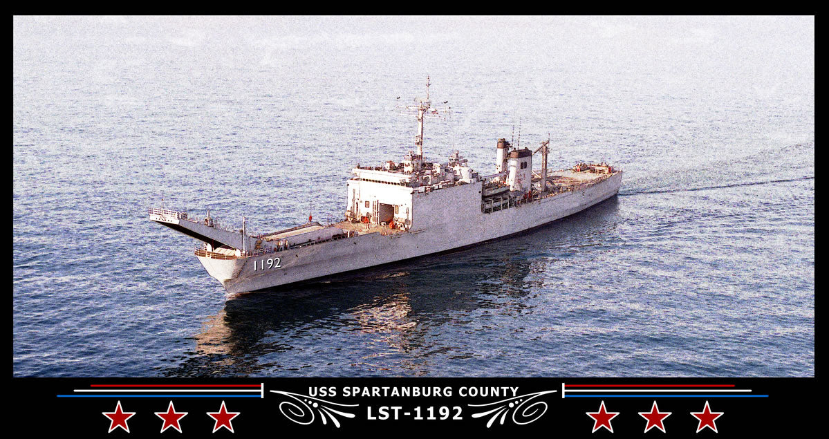 USS Spartanburg County LST-1192 Art Print