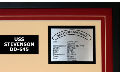 USS STEVENSON DD-645 Detailed Image B