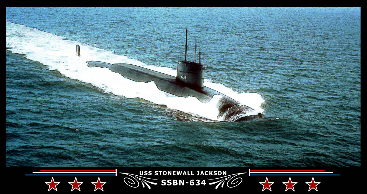 USS Stonewall Jackson SSBN-634 Art Print
