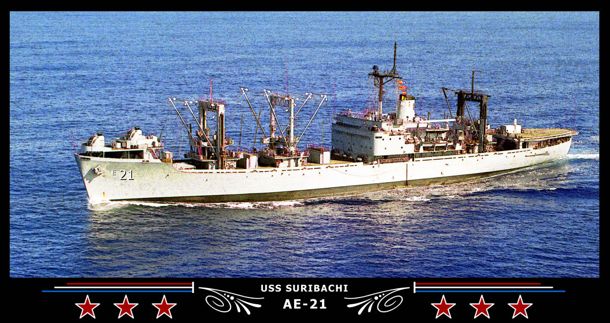 USS Suribachi AE-21 Art Print