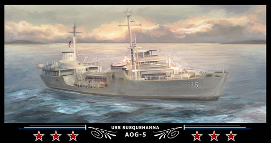 USS Susquehanna AOG-5 Art Print