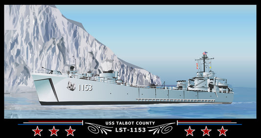 USS Talbot County LST-1153 Art Print