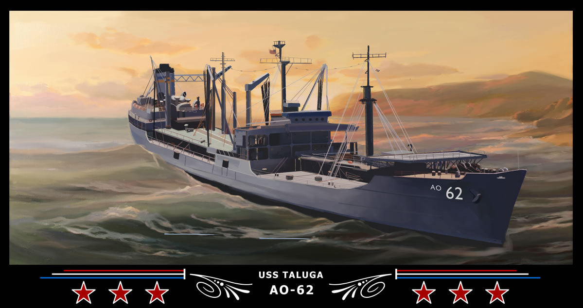 USS Taluga AO-62 Art Print