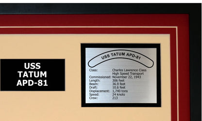 USS TATUM APD-81 Detailed Image B